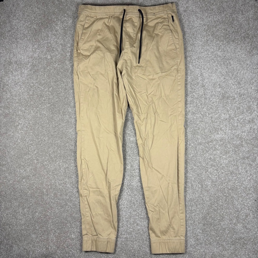 Hollister Mens Advanced Stretch Jogger Pants Tan Khaki XLT Tall